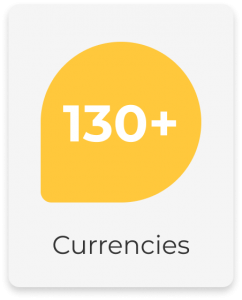 130+ currencies