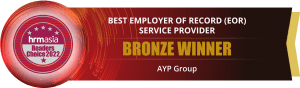 Best EOR service provider award 2022 AYP Group Bronze
